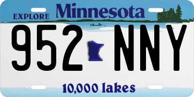 MN license plate 952NNY