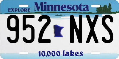 MN license plate 952NXS