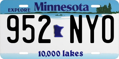 MN license plate 952NYO