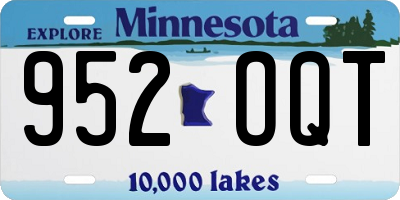 MN license plate 952OQT