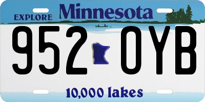 MN license plate 952OYB