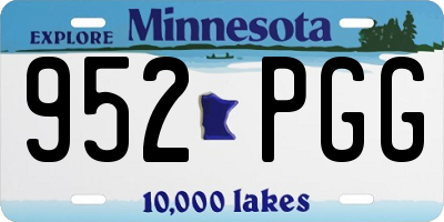 MN license plate 952PGG