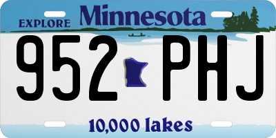 MN license plate 952PHJ