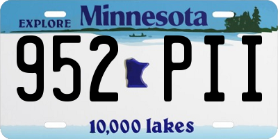 MN license plate 952PII