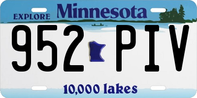 MN license plate 952PIV