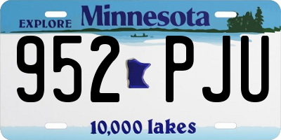 MN license plate 952PJU