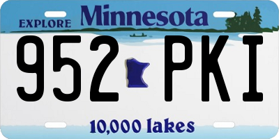 MN license plate 952PKI