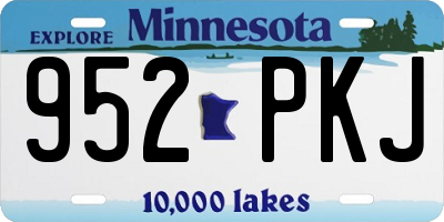 MN license plate 952PKJ