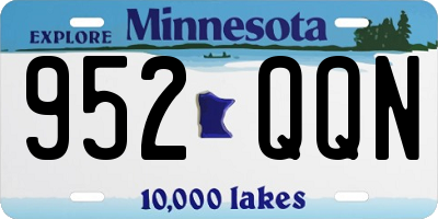 MN license plate 952QQN