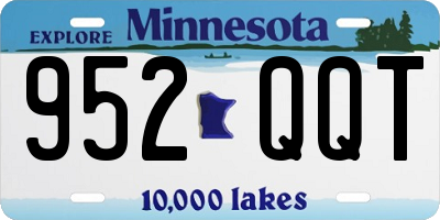 MN license plate 952QQT