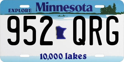 MN license plate 952QRG