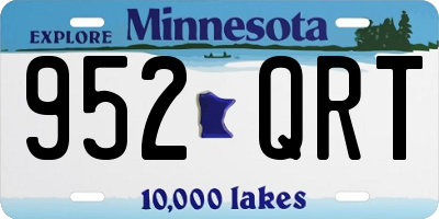 MN license plate 952QRT