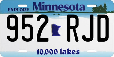 MN license plate 952RJD