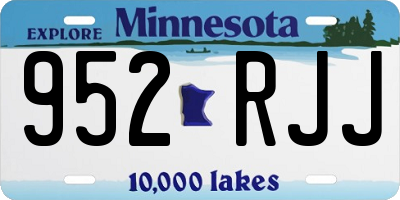 MN license plate 952RJJ