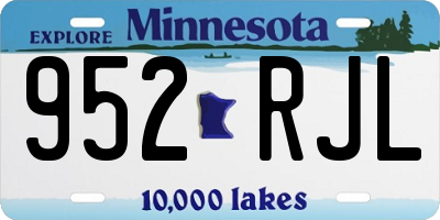 MN license plate 952RJL
