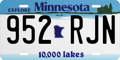 MN license plate 952RJN