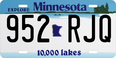 MN license plate 952RJQ