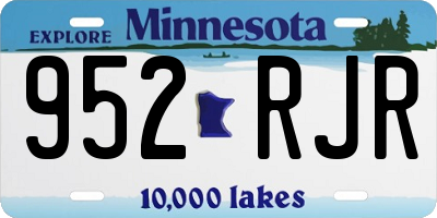 MN license plate 952RJR