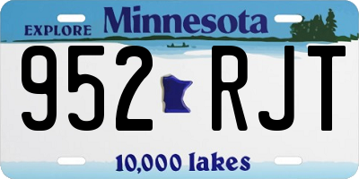MN license plate 952RJT