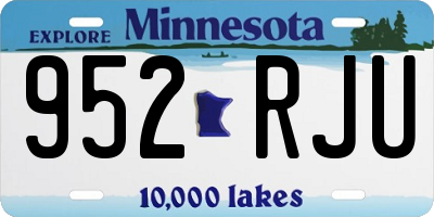 MN license plate 952RJU