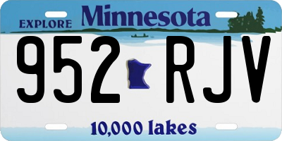 MN license plate 952RJV