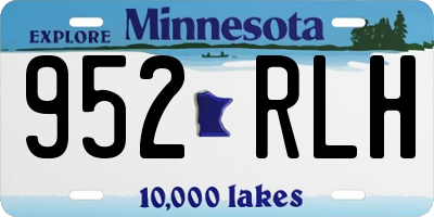 MN license plate 952RLH
