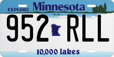 MN license plate 952RLL