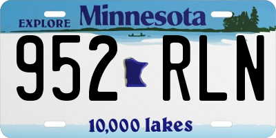 MN license plate 952RLN