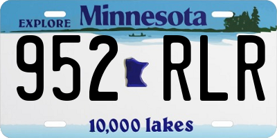MN license plate 952RLR