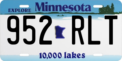 MN license plate 952RLT
