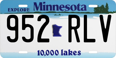 MN license plate 952RLV