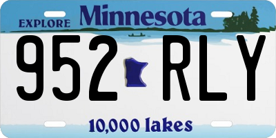 MN license plate 952RLY