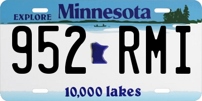 MN license plate 952RMI