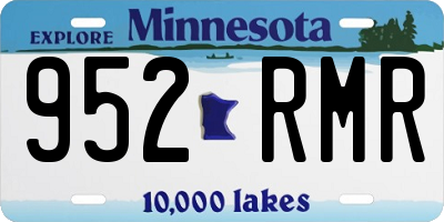 MN license plate 952RMR