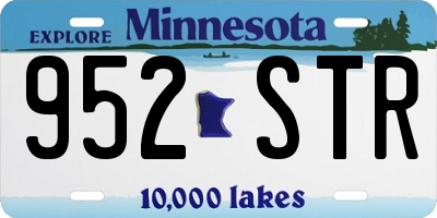 MN license plate 952STR