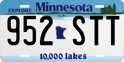 MN license plate 952STT