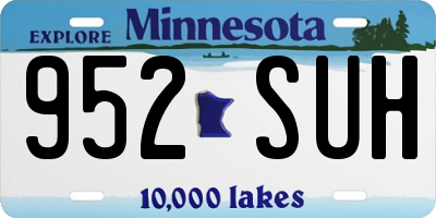 MN license plate 952SUH