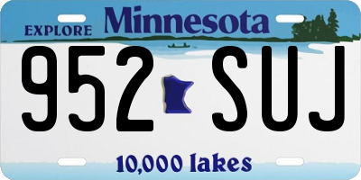 MN license plate 952SUJ