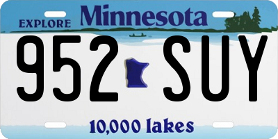 MN license plate 952SUY