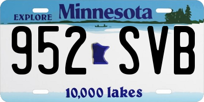 MN license plate 952SVB