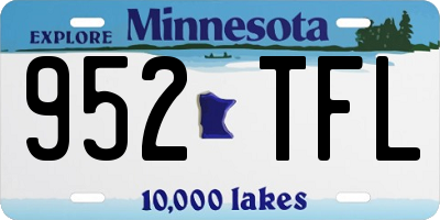 MN license plate 952TFL