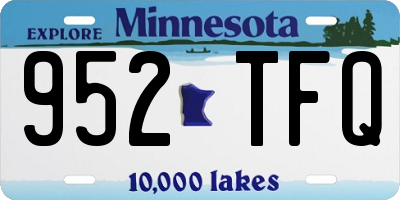 MN license plate 952TFQ