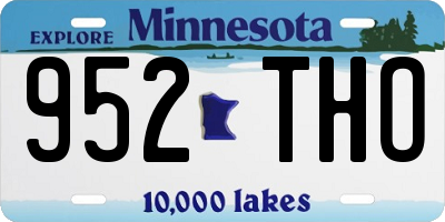 MN license plate 952THO
