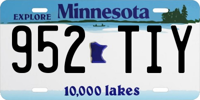 MN license plate 952TIY