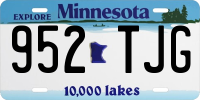 MN license plate 952TJG