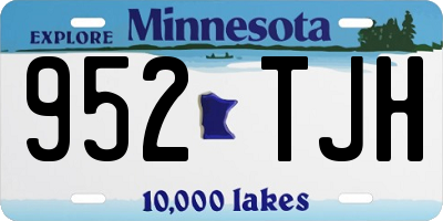 MN license plate 952TJH