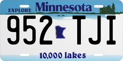 MN license plate 952TJI