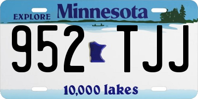 MN license plate 952TJJ