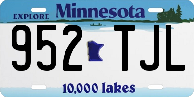 MN license plate 952TJL