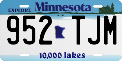 MN license plate 952TJM